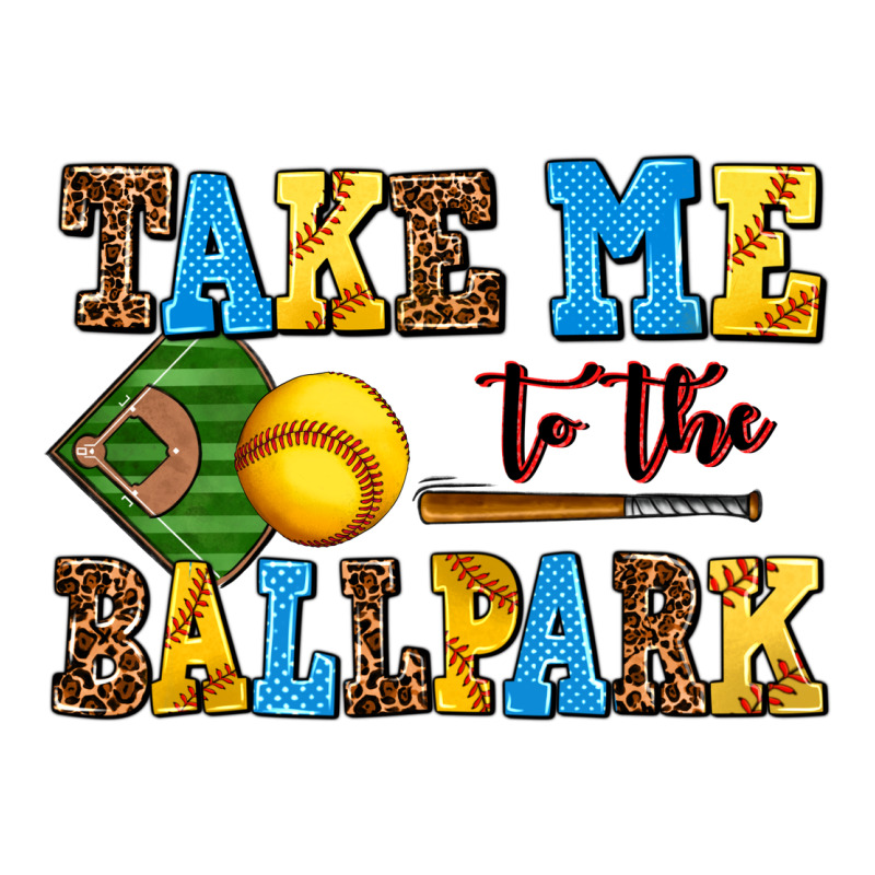 Take Me To The Ballpark Softball Urban Heavy Tee by AdoDesignShop | Teevron