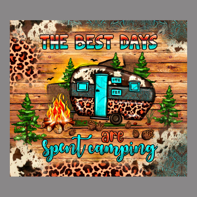 The Best Days Are Spent Camping Vintage Tee by JahusDesignShop | Teevron