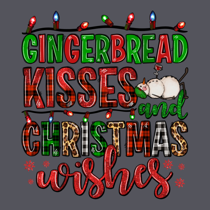 Gingerbread Kisses And Christmas Wishes Vintage Hoodie by FaDigitalArtStudio | Teevron