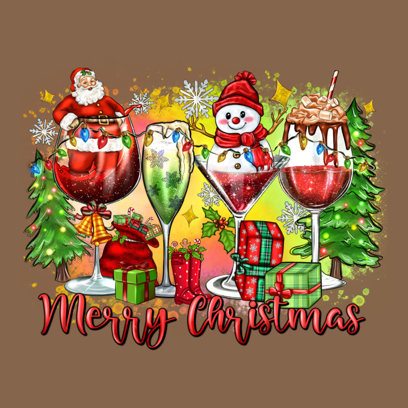 Merry Christmas Wine Glasses Premium Tee by Zillion Design Studio | Teevron