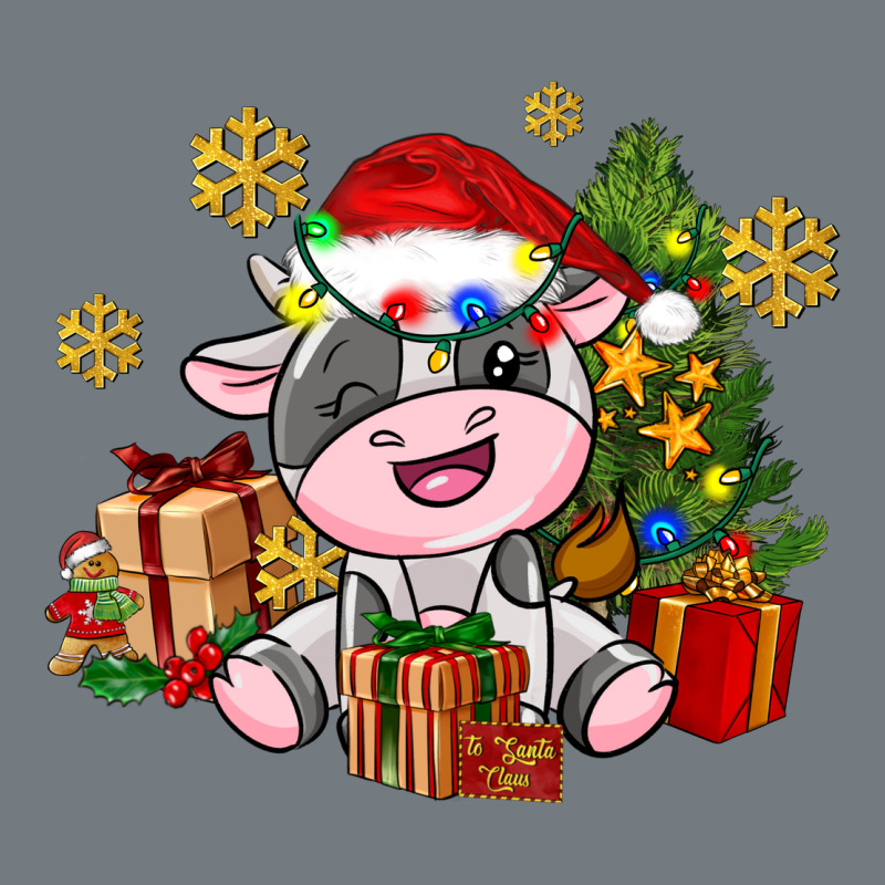 Little Cute Christmas Cow Heavyweight Sweatshirt by AdoDesignShop | Teevron