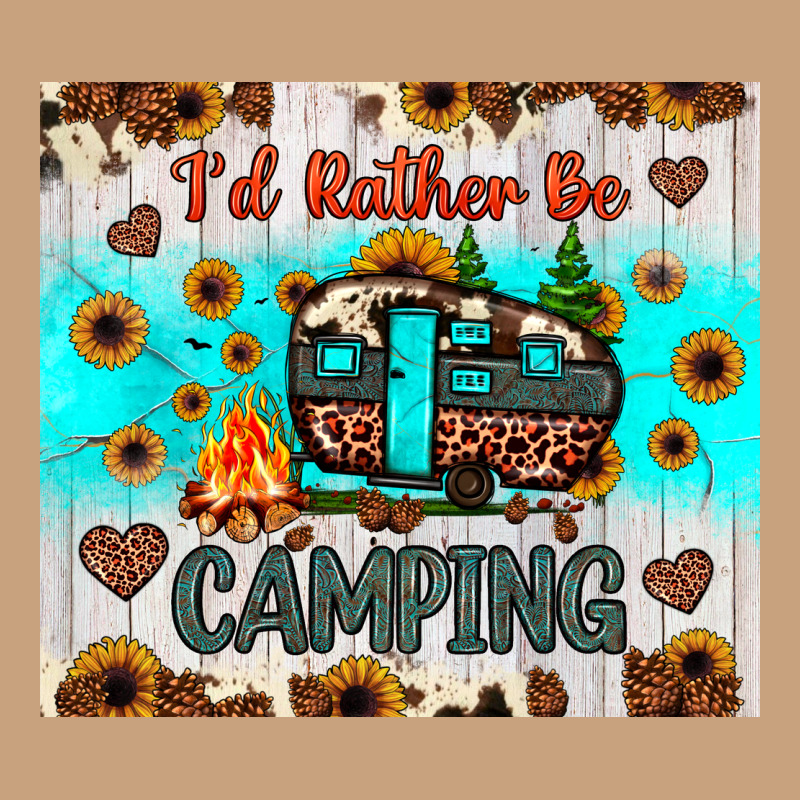 I’d Rather Be Camping Vintage Tee by JahusDesignShop | Teevron