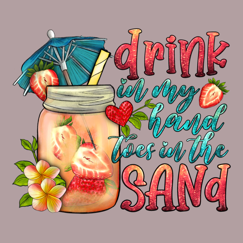 Drink In My Hand Toes In The Sand Vintage Hoodie by HRA Design Shop | Teevron