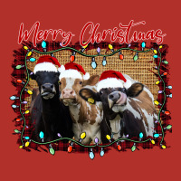 Merry Christmas Cows Premium Hoodie | Teevron