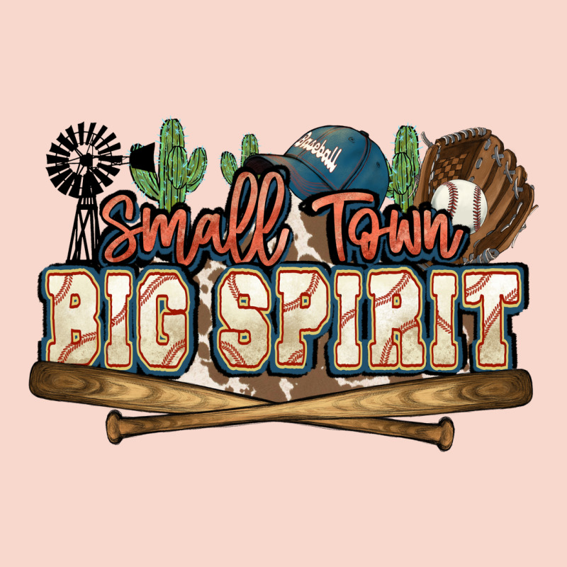 Small Town Big Spirit Baseball Urban Hoodie by HowdyJamesFarm | Teevron
