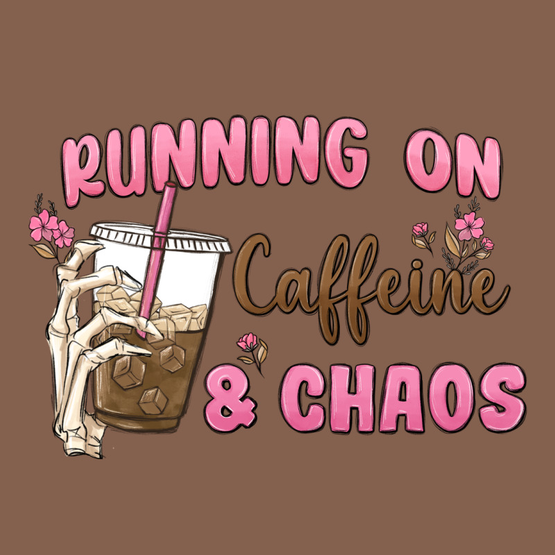 Running On Caffeine & Chaos Zipper Hoodie by MaliasSmallBusiness | Teevron