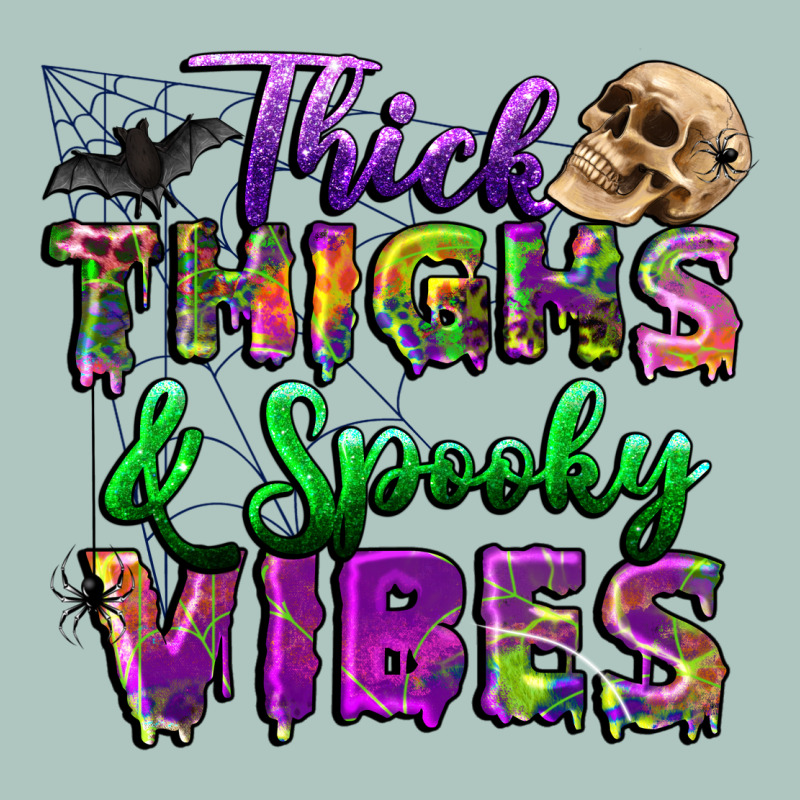 Thick Thighs And Spooky Vibes Premium Sweatshirt by BundleAndBundleShop | Teevron