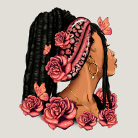 Pink Roses Afro Woman Heavy Core Tee | Teevron