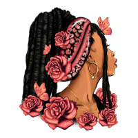 Pink roses afro woman | Teevron