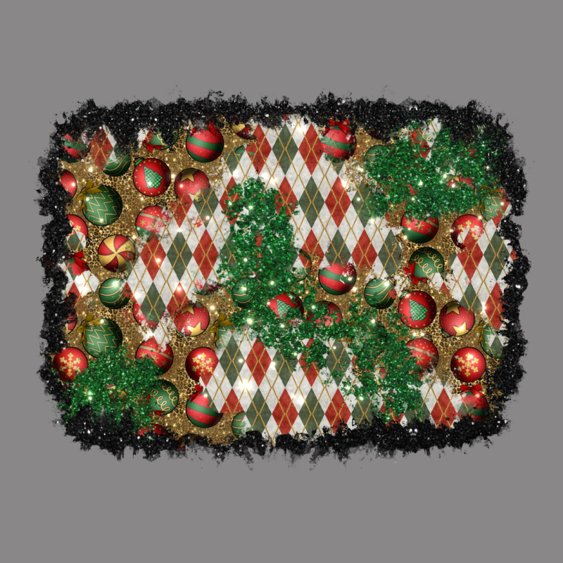 Christmas Ornament And Diamond Plaid  Background Vintage Tee by BundleAndBundleShop | Teevron
