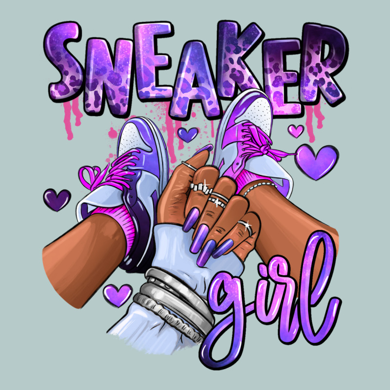 Purple Galaxy Sneaker Girl Heavy Core Tee by RanaPortraitStore | Teevron