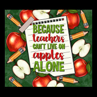 Because Teachers Can't Live On Apples Alone Tumble Urban Hoodie | Teevron
