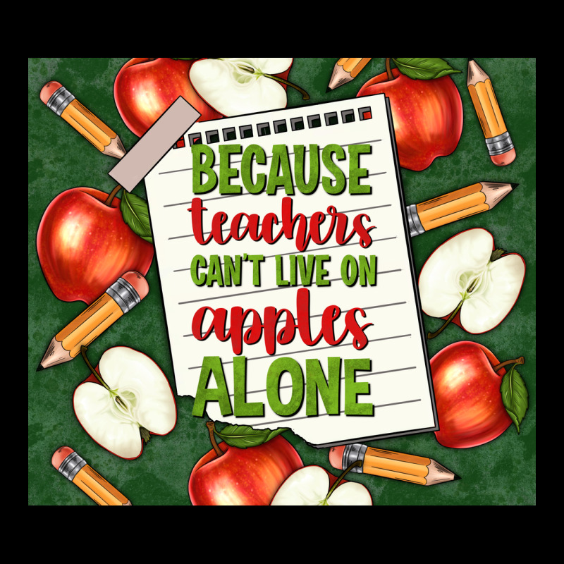 Because Teachers Can't Live On Apples Alone Tumble Urban Hoodie by TumblerDesignByShophia | Teevron