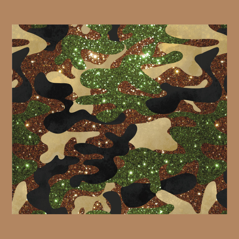 Camouflage Glitter Long Sleeve Tee by BarkalooDesign | Teevron