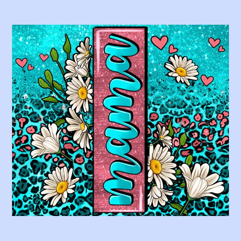 Turquoise Leopard Mama Urban Heavy Tee by AdoDesignShop | Teevron