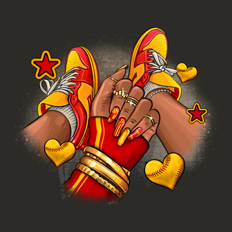 Softball Afro Girl Sneakers Heavy Core Tee by RanaPortraitStore | Teevron