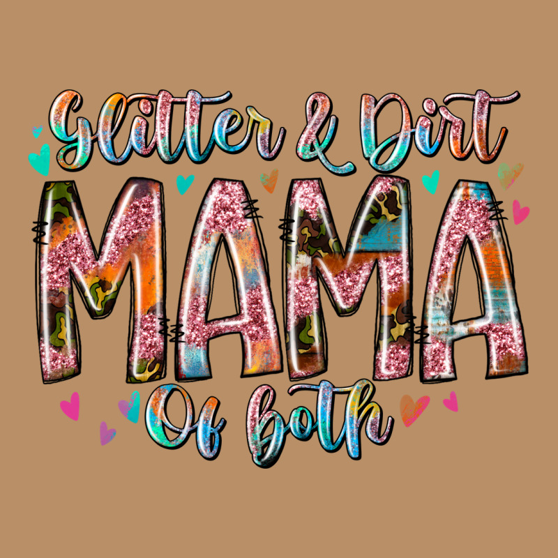 Glitter And Dirt Mama Of Both Vintage Hoodie by RacoonDesign | Teevron