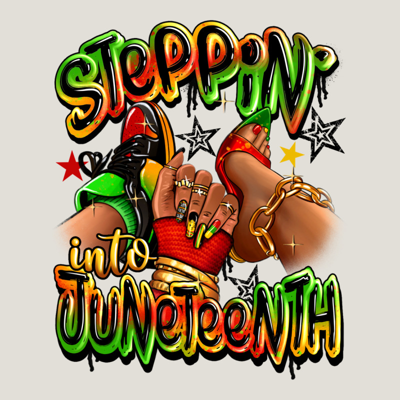 Steppin' Into Juneteenth Sneaker And Heel Afro Wom Heavy Core Tee by RanaPortraitStore | Teevron
