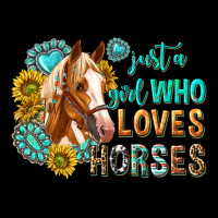 Western Just A Girl Who Loves Horses Premium Tee | Teevron