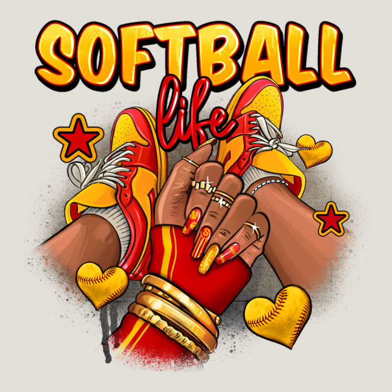 Softball Life Afro Girl Sneakers Heavy Core Tee by RanaPortraitStore | Teevron