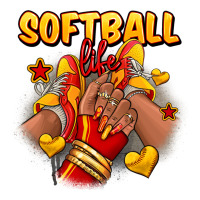 Softball life afro girl sneakers | Teevron