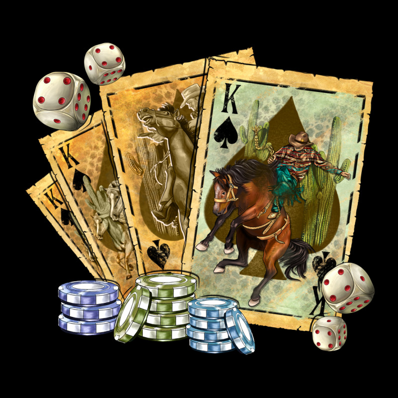 Western Rodeo Playing Cards Tbw Premium Tee by texasbilliewilder | Teevron