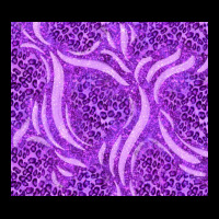 Purple Glitter With Leopard Pattern Urban Hoodie | Teevron