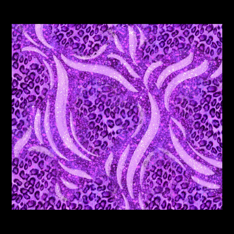 Purple Glitter With Leopard Pattern Urban Hoodie by TumblerDesignByShophia | Teevron