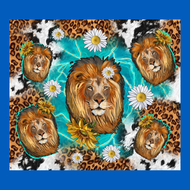 Lion With Leopard And Cowhide Pattern Urban Hoodie by TumblerDesignByShophia | Teevron