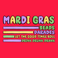 Mardi Gras Beads Zipper Hoodie | Teevron
