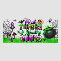 Thick Thighs And Spooky Vibes Libbey Glass Premium Sweatshirt | Teevron