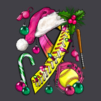 Pink Christmas Breast Cancer Ribbon Softball Heavyweight Hoodie | Teevron