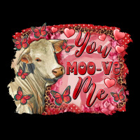 Valentine's Day You Moo Ve Me Charolais Cow Premium Tee | Teevron