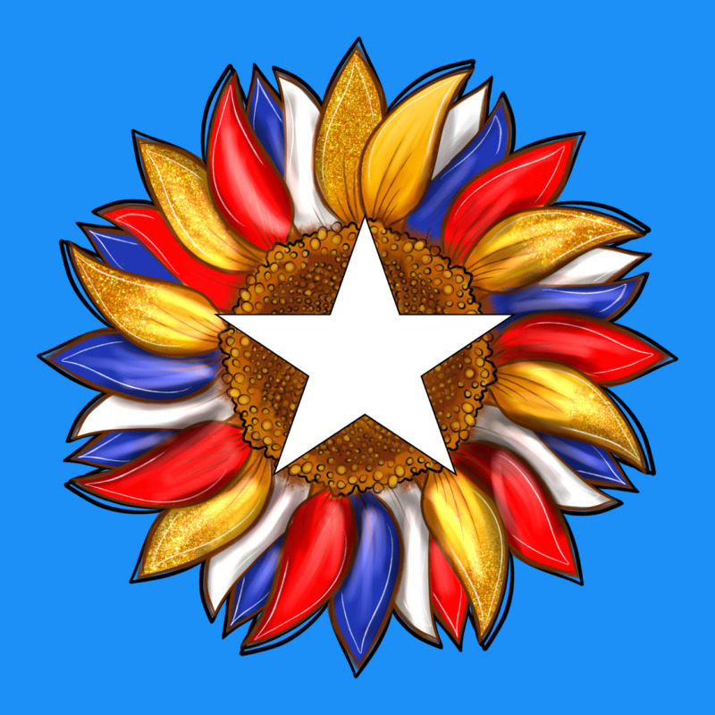 American Flag And Sunflower With Star Classic Tee by Artiststas | Teevron