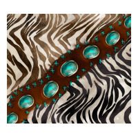 Zebra Gemstone Leather Premium Tee | Teevron