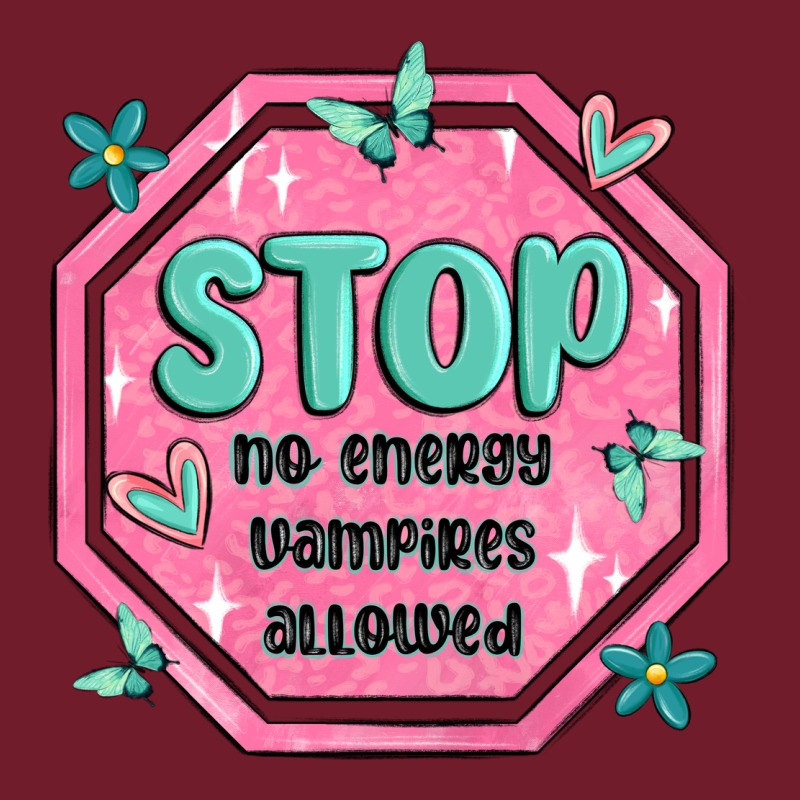 Stop No Energy Vampires Allowed Zipper Hoodie by MaliasSmallBusiness | Teevron