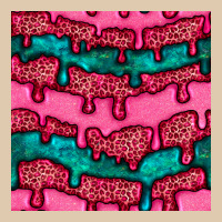 Valentines Day Leopard And Turquoise Gemstone Seamless Pattern Heavyweight Sweatshirt | Teevron