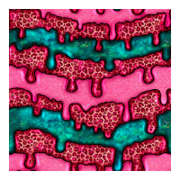valentines day leopard and turquoise gemstone seamless pattern | Teevron
