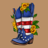 American Cowboy Boot With Sunflower Vintage Hoodie | Teevron