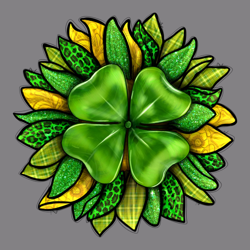 St. Patricks Sunflower With Clover Heavyweight Hoodie by BundleAndBundleShop | Teevron