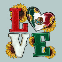 Mexican Flag With Sunflowers Love Heavy Core Tee | Teevron