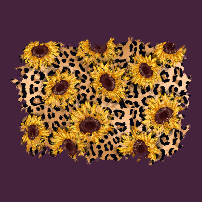 Sunflower Leopard Background Long Sleeve Tee by AdoDesignShop | Teevron