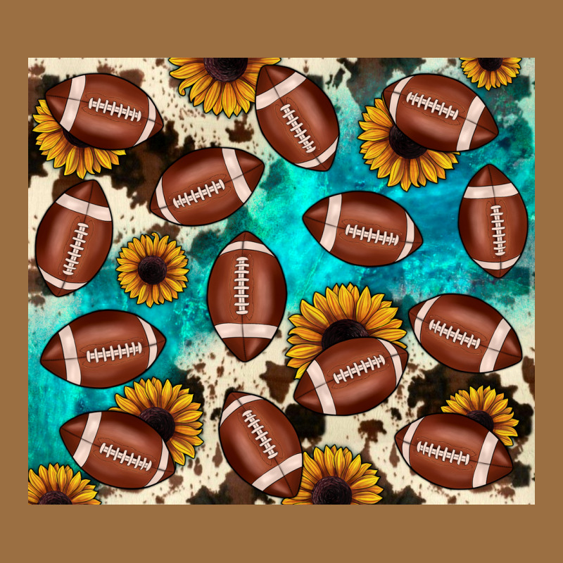Football Turquoise Sunflower Vintage Tee by JahusDesignShop | Teevron