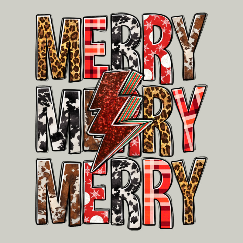 Merry Merry Merry Christmas Lightning Bolt Heavyweight Hoodie by BundleAndBundleShop | Teevron