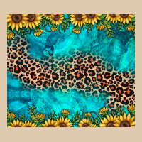 Leopard Turquoise Sunflower Heavyweight Sweatshirt | Teevron