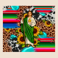 San Judas Leopard Cowhide Gemstone Urban Heavy Tee | Teevron
