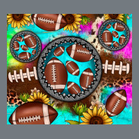 Football Tie Dye Gemstone Sunflower Heavyweight Sweatshirt | Teevron