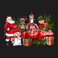 Santa Snowman Reindeer Penguin Elf Christmas Truck Heavyweight Hoodie | Teevron