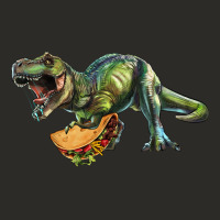 T-rex Dinosaur Holding A Taco Heavy Core Tee | Teevron