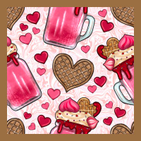 Valentines Day Milkshake Seamless Pattern Vintage Tee | Teevron